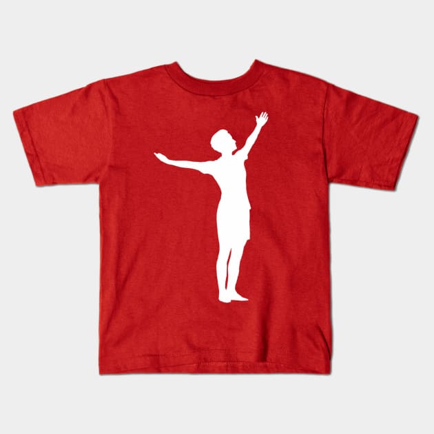 USA Soccer Football Goal Celebration Kids T-Shirt by terrybain